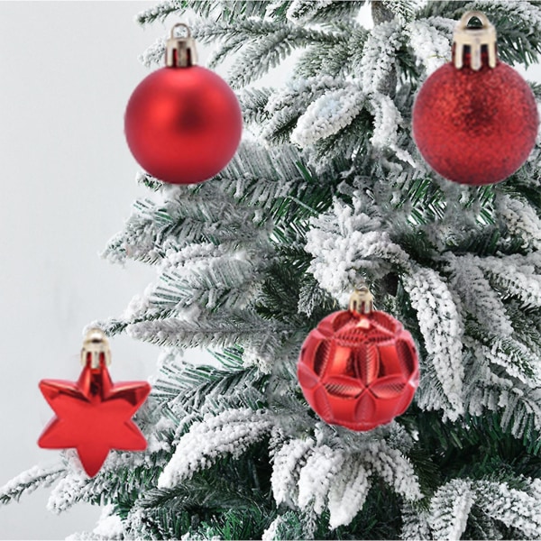 Juledekor Julekule Ornamenter Juletrepynt, 2,36 Tommers Julekuler Ornamenter Til Julepynt Juletre Skjørt Hjemmefest Feriedekor