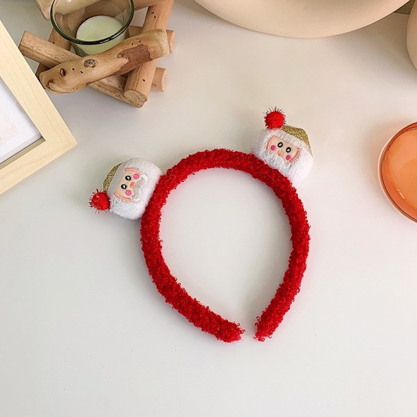 Sööt Plush-hirven pääpanta naisille joulumekkoon, korkea kallohirven pääpanta, piparkakkumies, syksy ja talvi, kasvojenpesu hiusneula christmas elk