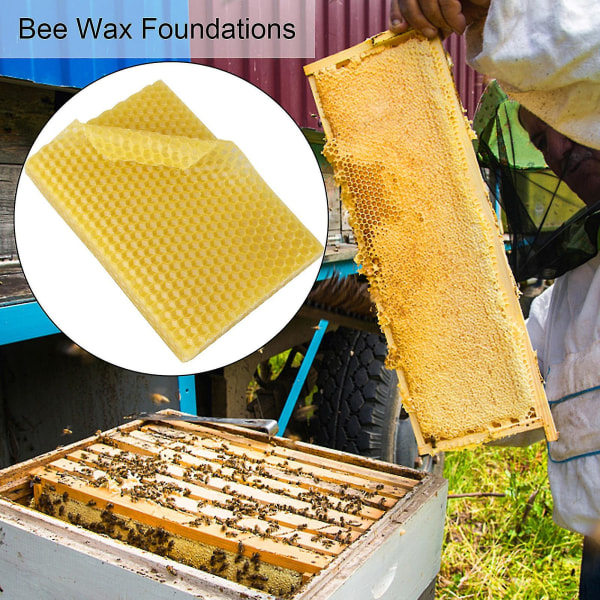 Honeycomb Foundation, Natural Beehive Wax Foundation, Bivoksark, Beekeeping Foundation Sheets, Beekeeping Nest Box Foundation Beeswax Honeycomb S