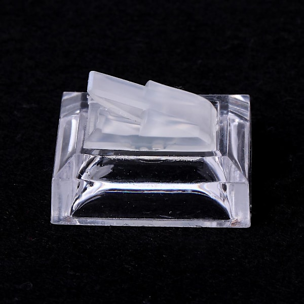 Akryl transparent ring display showcase smycken dekoration stativ hållare