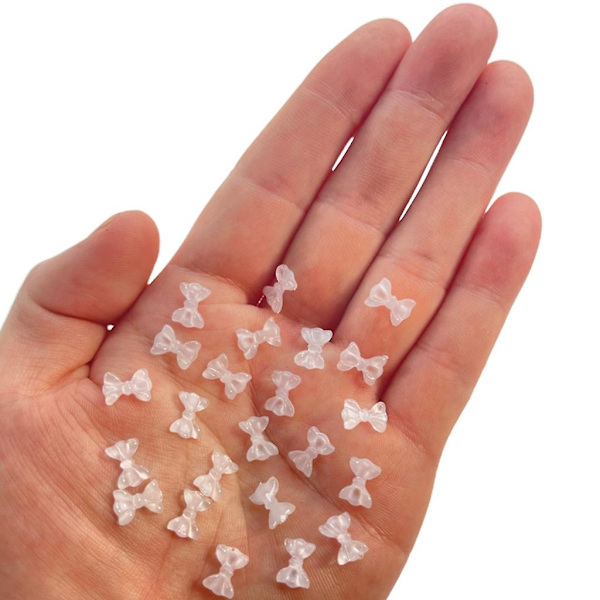 100 st kristallbågar nagelcharms Diy nagelkonst 3d bågar nagelkonstdekoration 5