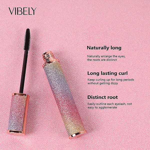Galaxy Mascara 4d Silk Fiber Lashes Paksut Pidentävä Vedenpitävä Mascara