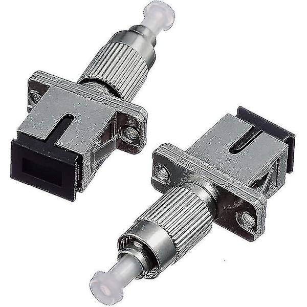 Enkeltmodus 9/125um Fc/upc Hann til Sc/upc Hunn Hybrid Optisk Fiberadapter Kontaktstykkerlivery2pcs