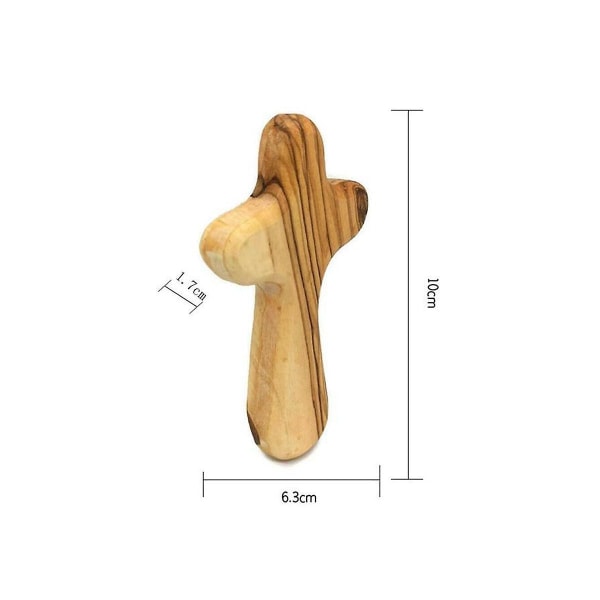 10 stk Små Oliventræ Kors, Holdende Kors Bærbare Bønnekors