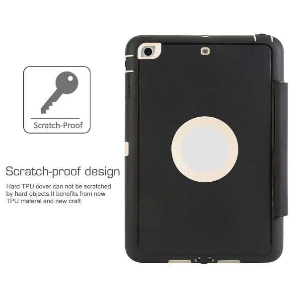 Heavy Duty Shockproof Smart Cover Case Protector Stand för iPad Mini 3 2 1 Grå