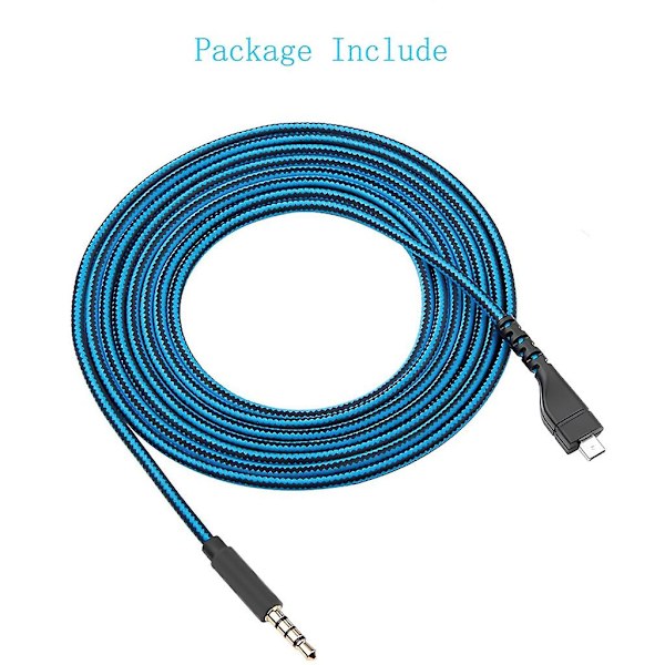 Holdbar lydkabel for Arctis 3 5 7 Pro hodetelefoner Lydforlengelseskabel