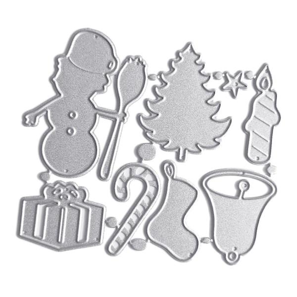 Jule Støvler Snemand Metal Skæredør Skabelon Diy Scrapbooking Album Papir