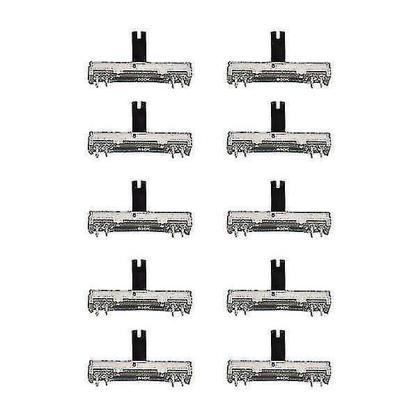 10 stk. B50k 45mm glidende potentialekort modul Justerbar skydedæmper Lights Mixer Fader 50k Ohm Mono Potentiometer