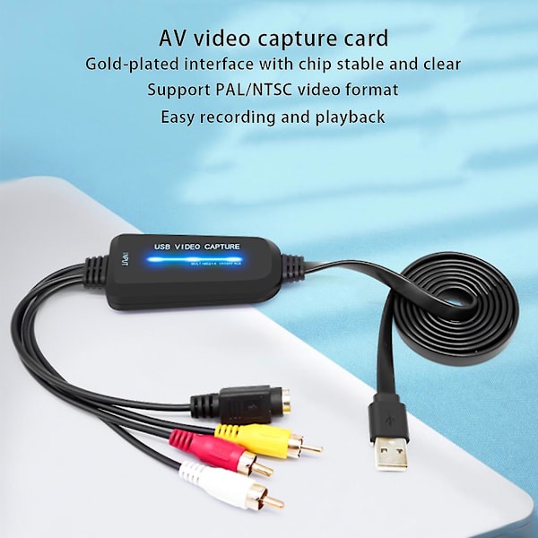 Videokaappauskortti Äänitallennin Muunnin Tukee Windows7/8//xp/vista Pc