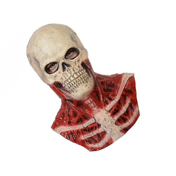 Halloween Skräck Blood Skull Mask Huvudbonader Skull Skeleton Skull Latex Mask Cosplay rekvisita