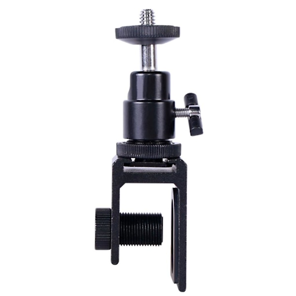 Kamera Stativ Ball For Head Mic Led Flash Lysfeste Brakett Holder Mount 1/4\" Adapter Med Hot Shoe Bajonett & Lås & U-klemme For Bærbar PC