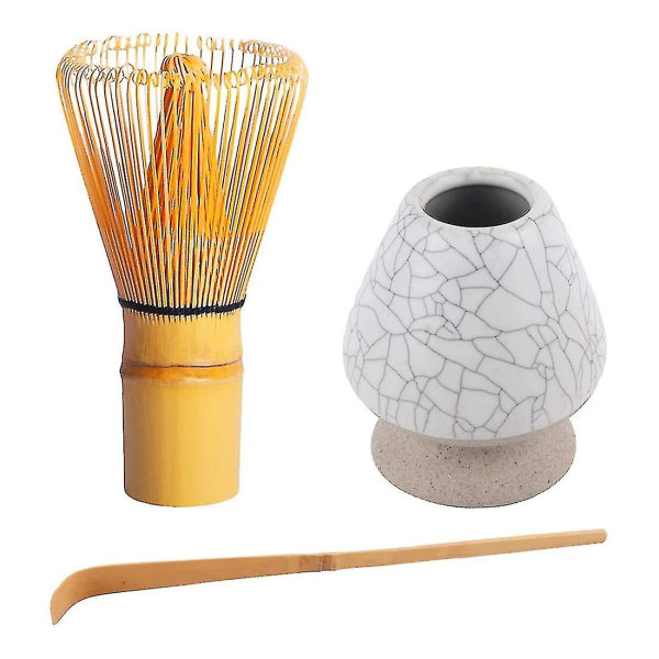3 stk håndlaget bambusvisp og tradisjonell teskjevisp