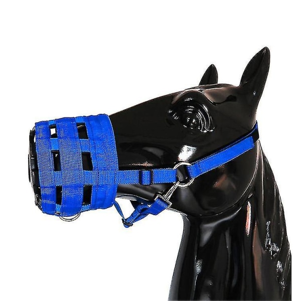Gratis forsendelse Easy Breathe Horse Grazing Muzzle, fodringsbremse. Størrelsen er justerbar (te1005)