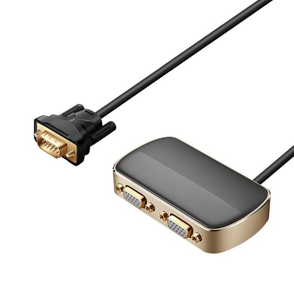 VGA-splitter 1080p VGA-switch 1 ind 2 ud han til hun 1m kabel til stationær computer