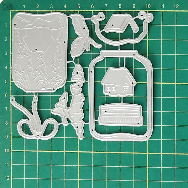 Skabelon Skabelon Form Håndværk Diy Bogmærker Scrapbooking Kort Dekor Dies