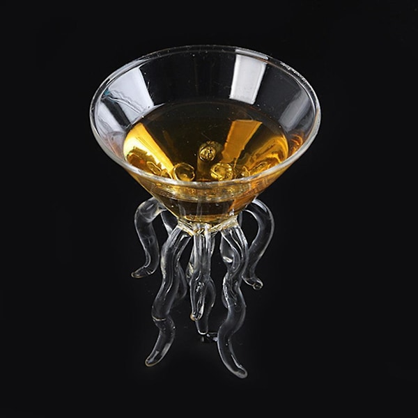 100 ml vinglas i form av bläckfisk, champagneglas, saftglas för kök, bar, fest