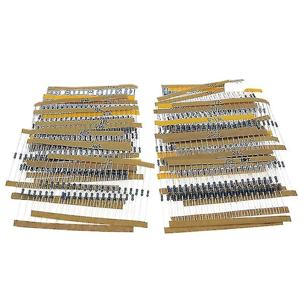 1/4w Metal Film Modstande Assorteret Modstandssæt Med Plast Opbevaringsboks
