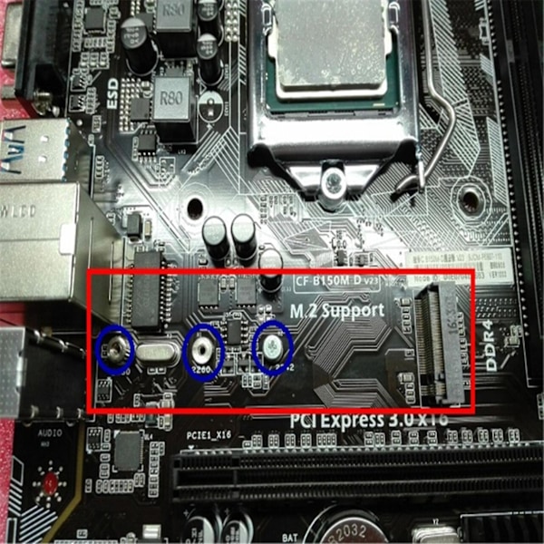 Håndverktøy skrutrekker stativ avstand skrutrekker skrue sekskantmutter montering Michaelia for M.2 Ssd monteringsskruer sett for -asus hovedkort