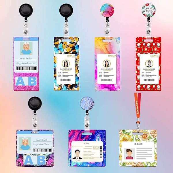Silikone ID-kortholder forme epoxy støbeform med 10 stk. ID-badge-hjulsklips