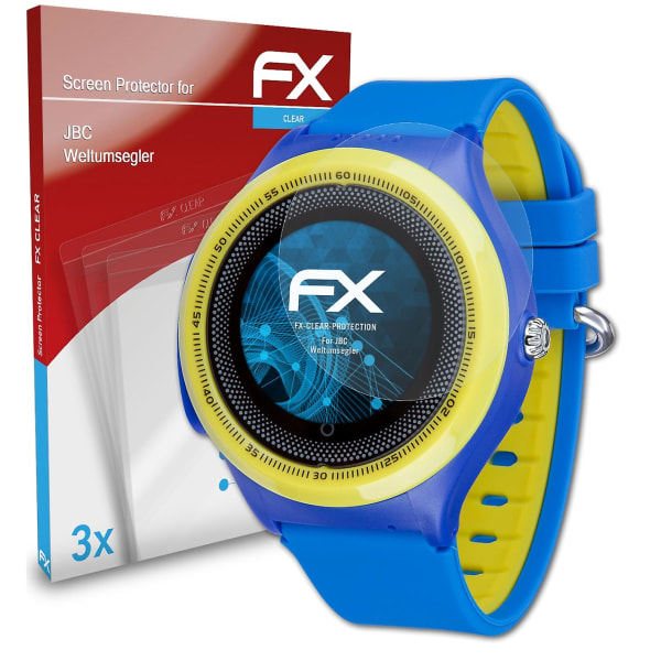 atFoliX 3x skyddsfolie kompatibel med JBC Weltumsegler Displayskyddsfolie klar