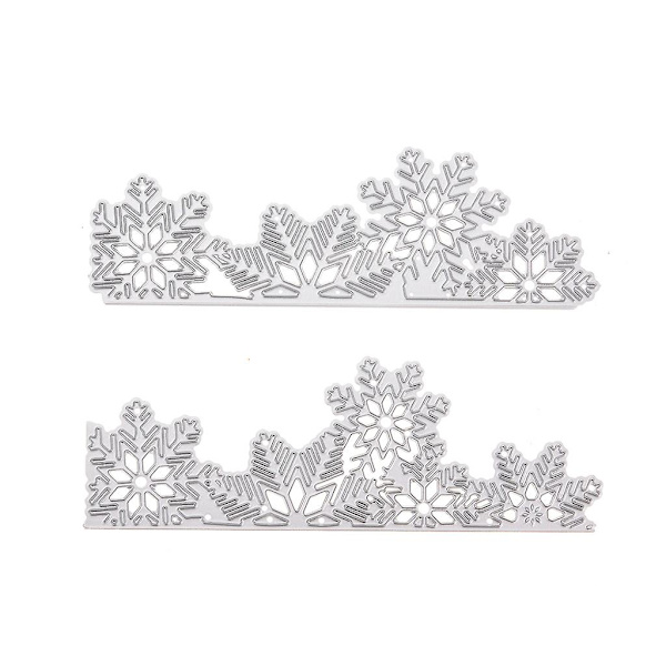 Snöflinga Set Metallskärning Stämplar Stencil Diy Scrapbooking Album Stämpelpapper Kort