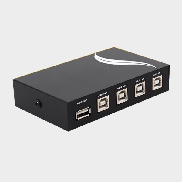 Mt-viki 4-porttinen USB 2.0 -valintakytkin 4 PC:lle Share 1 USB laite tulostimelle