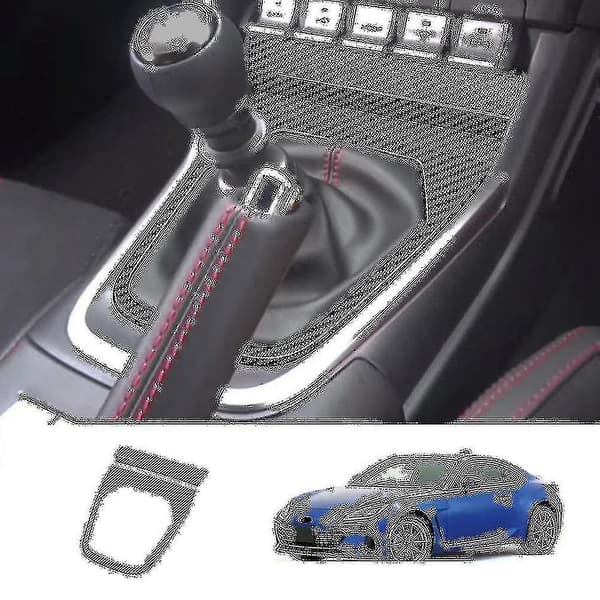 Til 2022 86 Brz 2021-2023 Bil Central Control Gear Panel Shift Panel Trim Cover Carbon Fiber