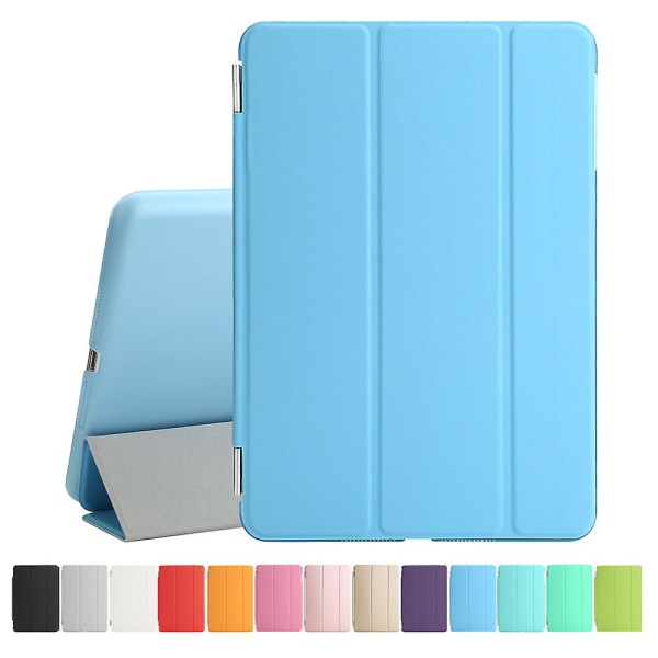 Smart Cover Case PU Läder Magnetiskt Tunnt Skydd för iPad Mini 1 2 3 Blå