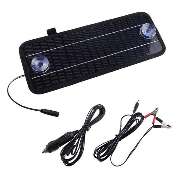 V 4.5w Sunpower Batteriblock Solpanel Laddare Utomhus Bilströmkälla
