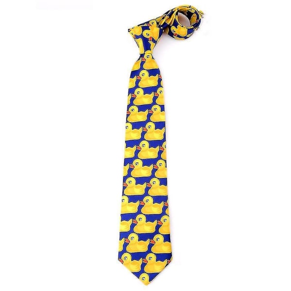 2 pakkauksen ankkasolmio, sininen ja keltainen - hauska solmio