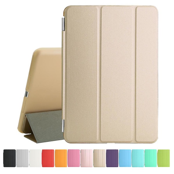 Smart Cover Case Pu Nahkainen magneettinen ohut suoja Ipad Minille 1 2 3 Gold