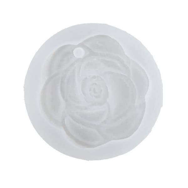 Blomsterformet Diffuser Silikonform DIY Kamelia Aromaterapi Epoksyharpiksformer