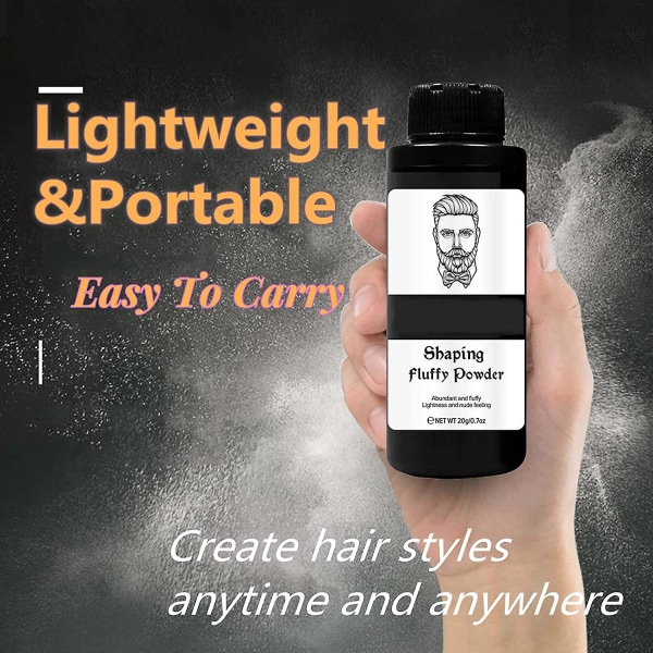 Hårvolympulver för män, hårstylingtexturerande pulver för män, Omedelbar volymtextur Boost hårvolympulver