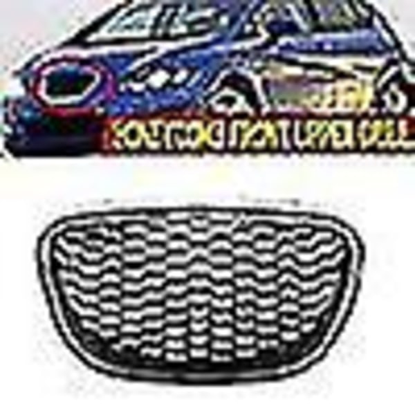 Frontgrill til Seat Leon (blank svart)