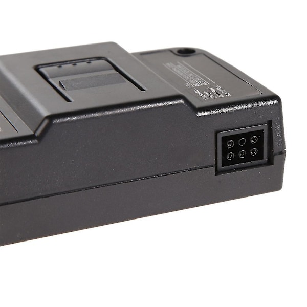 1 sett strømadapter videokabel strømadapter sikker praktisk strømforsyning kompatibel for N64 med EU-plugg (svart)