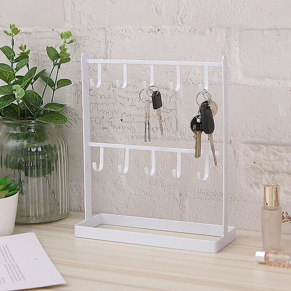 Bordplade Jern Smykker Smykker Øreringe Hanger Halskæde Ring Øreringe Øreringe Hylde Display Hylde Porc