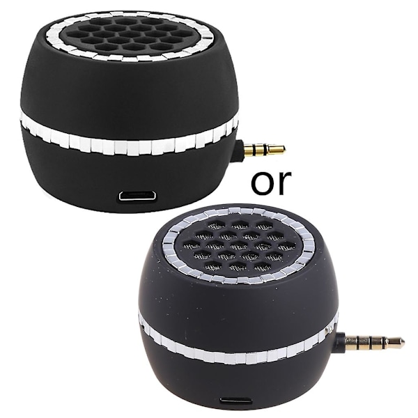 3,5 mm bærbar lydhøyttaler Mini Sound Box for smarttelefoner nettbrett bærbare datamaskiner