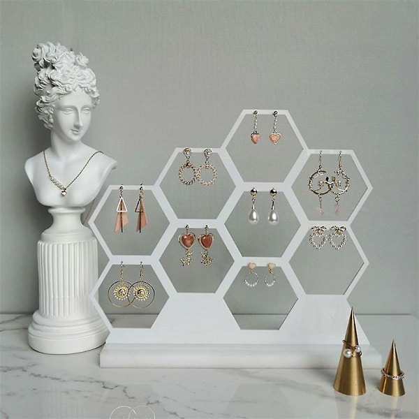 Bihangørepynt-display, skrivebord, honningkake, smykkesarrangør, hengende smykker