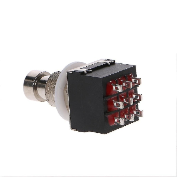 9-pin 3pdt fotpedalbryter Stompbox for elektrisk gitar effekter True Bypass