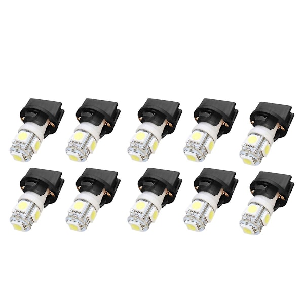10x T10 Hvit 5050 194 Led Pærer Instrument Gauge Cluster Dash Lys Med Sokkel