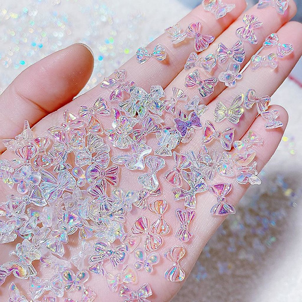 200 st Bågar Nail Art Charms Kristall Båge Dekaler Abl Båge Naglar Konst Smycken P742