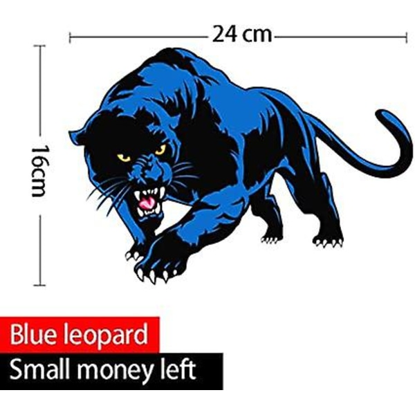 Dyrestickere, Bilsticker Dekoration Panther Bilsticker 3D Simulation Bilsticker Sort Panther Dyresticker