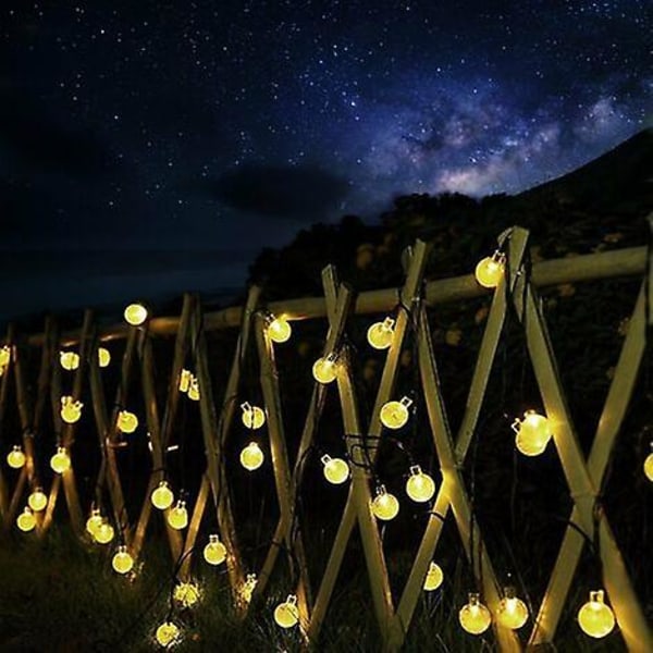 5m Led Solar Lights Garden Waterproof, Solar String Lights Outdoor With Crystal Ball Solar Lights, Solar String Lights Solar Light Christmas Lights Ou