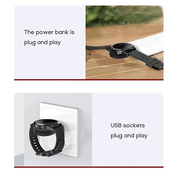 Smartwatch Power Adapter Oplader Vugger Usb Opladekabel Dock Til Trexultra