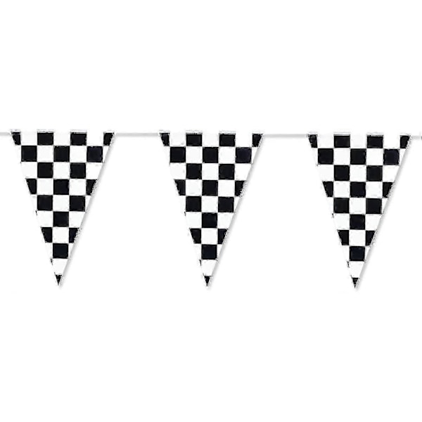 30 meter sort hvid ternet vimpelbannerflag til racerfestdekorationer XXF F54 stil hængende guirlander