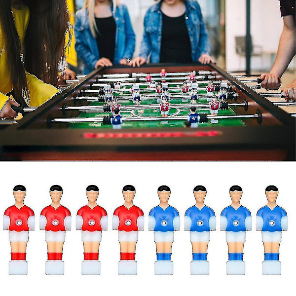 8 stk. bordfodbold udskiftning plastik fodbold tilbehørssæt