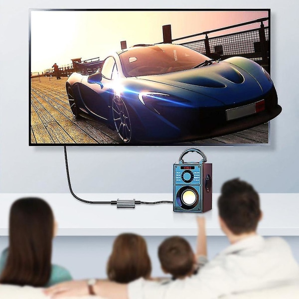 Digital optisk koaxial till analog RCA L/R ljudadapteromvandlare förstärkare