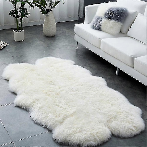 180x110cm Soft Fluffy Fur Non Slip Faux Sheepskin Rug