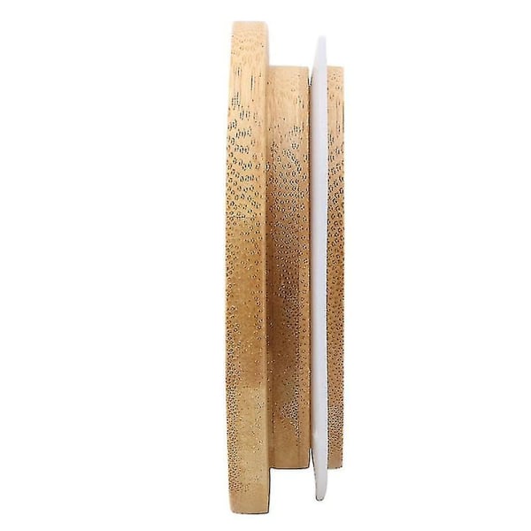 Korkealaatuiset uudelleenkäytettävät bambupurkkikannet 70 mm leveäsuiseen Mason-purkkiin (6 kpl) Mygb