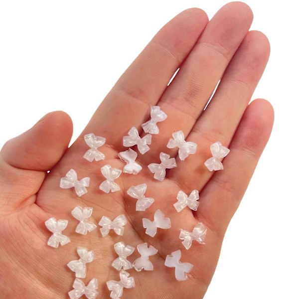 100 st kristallbågar nagelcharms DIY nagelkonst 3d bågar nagelkonstdekoration 3
